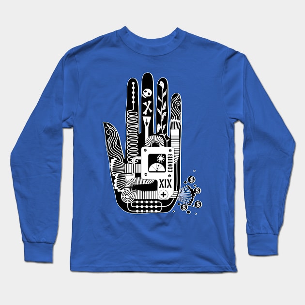 Capitalist Machine Long Sleeve T-Shirt by spellstone.studio